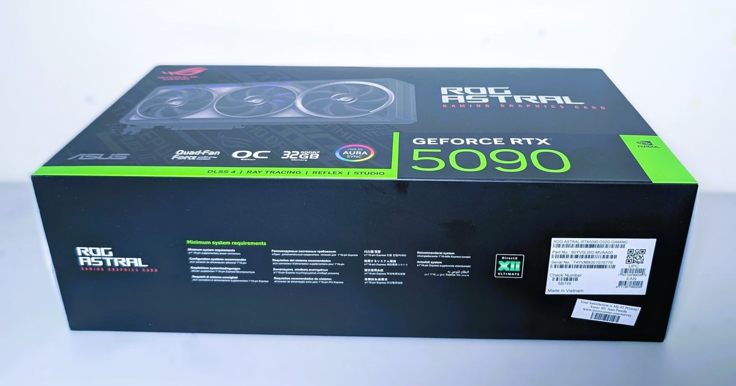 ASUS ROG Astral GeForce RTX 5090 32GB GDDR7 Graphics Card - GrifTronics