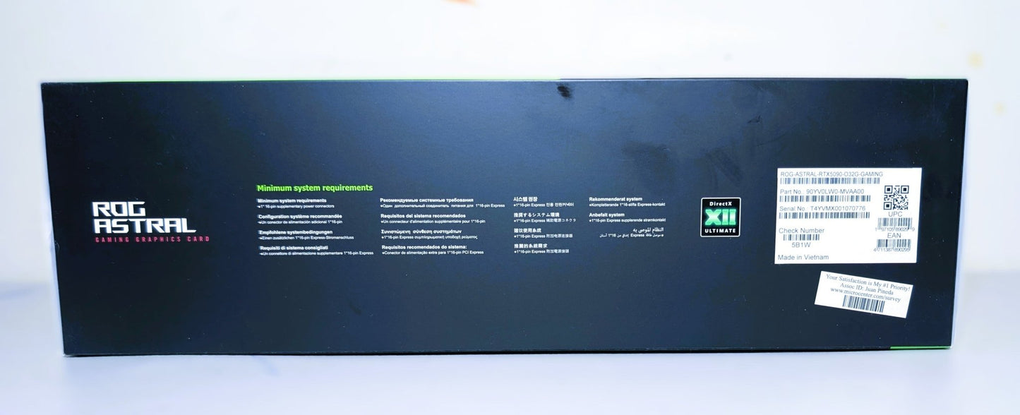 ASUS ROG Astral GeForce RTX 5090 32GB GDDR7 Graphics Card - GrifTronics