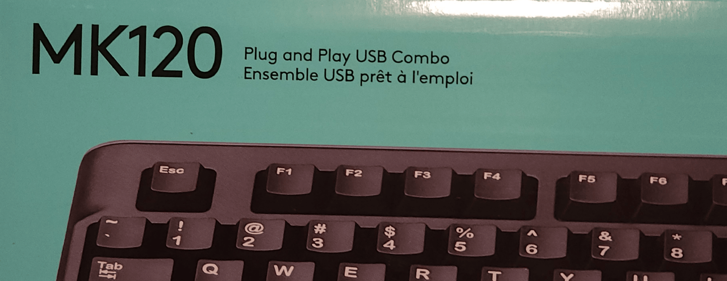 Logitech MK120 Corded Keyboard and Mouse Combo - GrifTronics