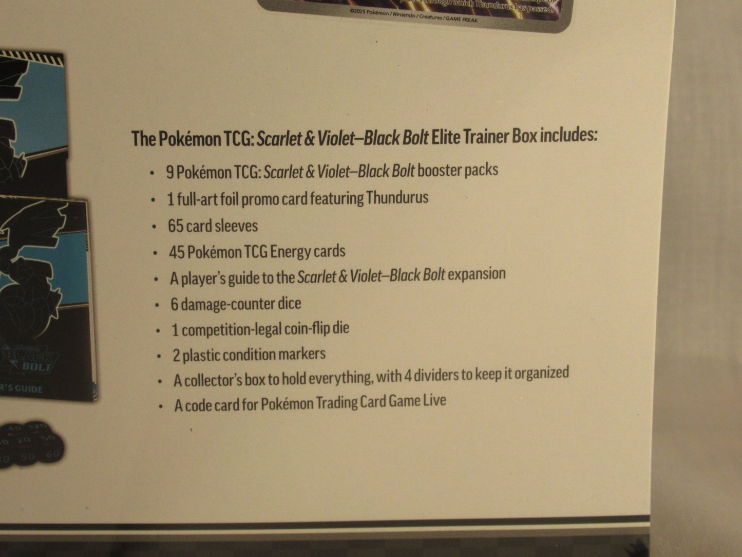 Pokemon Scarlet & Violet Black Bolt Elite Trainer Box - GrifTronics