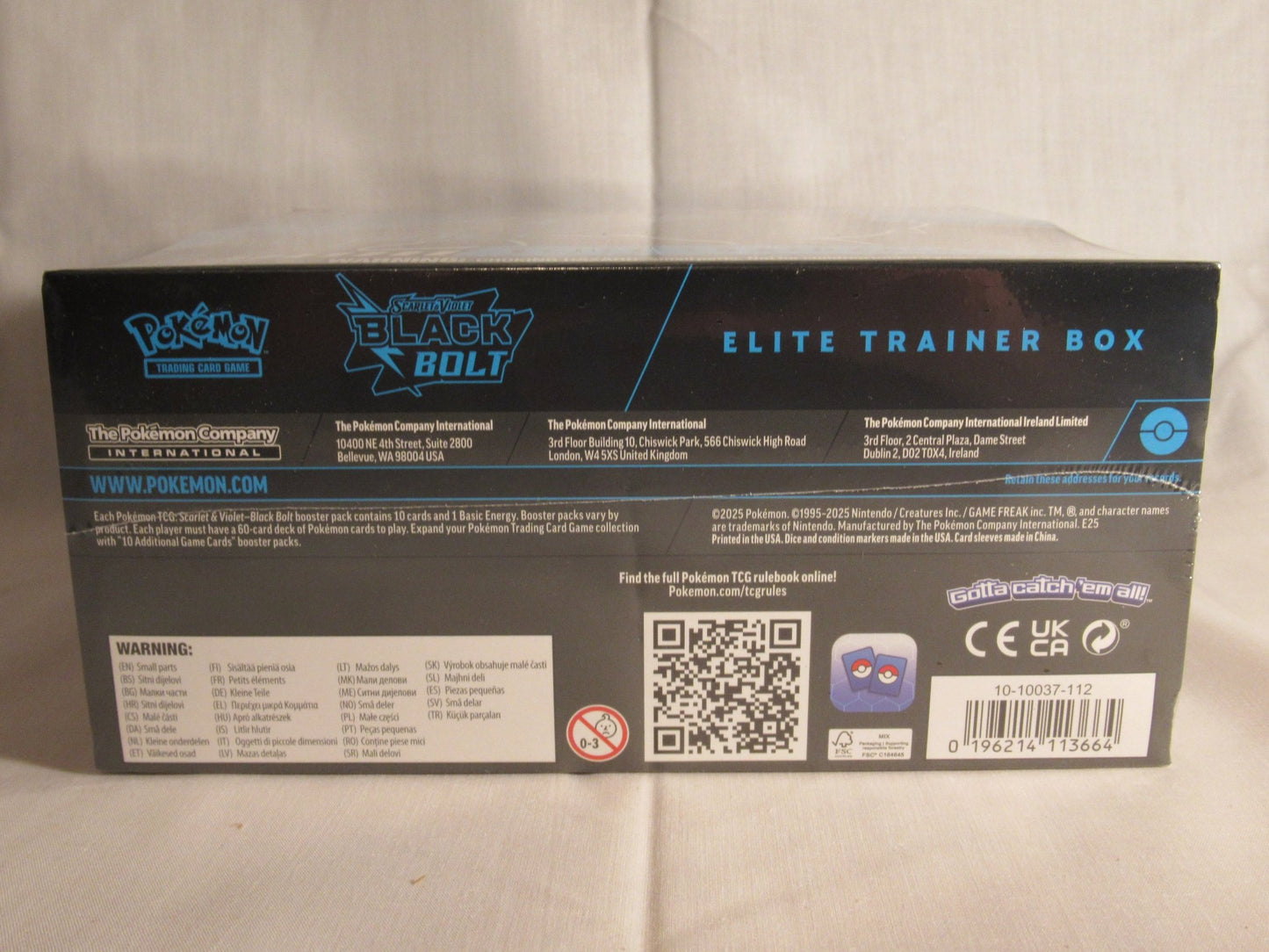 Pokemon Scarlet & Violet Black Bolt Elite Trainer Box - GrifTronics