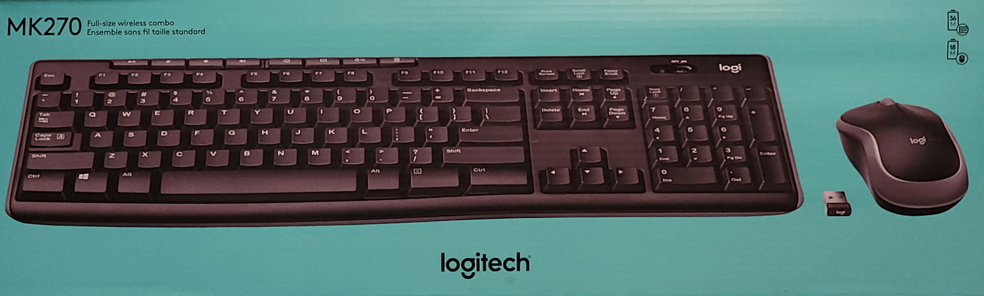 Logitech MK270 Wireless Desktop Keyboard and Mouse Combo - GrifTronics