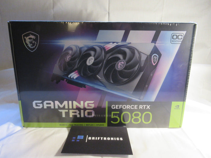 MSI Nvidia GeForce RTX 5080 Gaming trio Graphics Card - GrifTronics